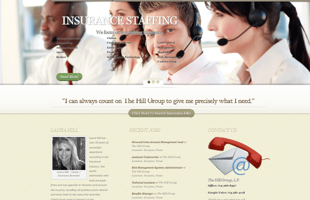 web designs for recruiters