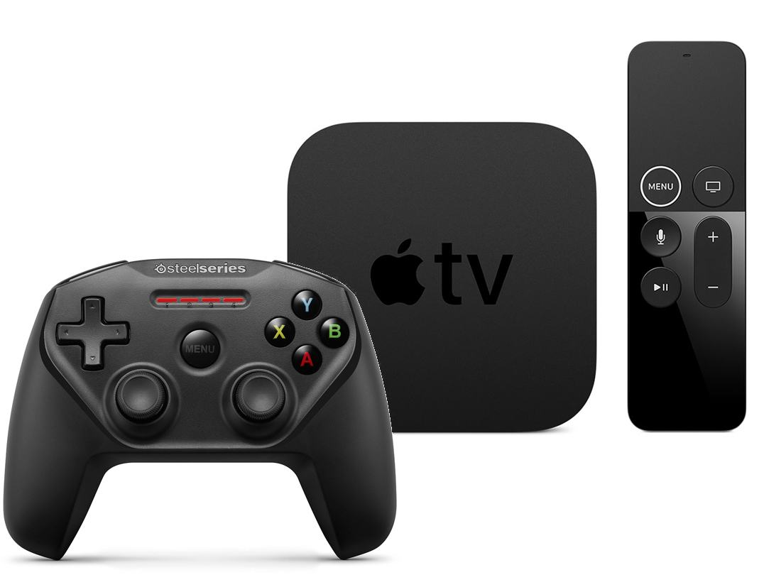 Apple TV 4K (64GB) with SteelSeries Nimbus Wireless Gaming Controller